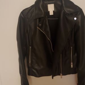 H&M faux leather jacket